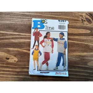 Butterick 6367 Uncut vintage BLine children’s top, pants sporty sewing pattern